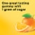 Nature Made® Kids First® Tangerine Vitamin C Gummies 125mg Perspective: top