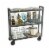 Atlantic Narrow Large Metal and Wire Cart System 3-Tier in Green Perspective: top