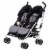 Evenflo MinnoTwin Double Stroller - Glenbarr Grey Perspective: top