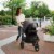 Evenflo Folio 3 Wheeled Stroller and Jogger Travel System - Black/Blue Perspective: top