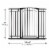 Evenflo Multi-Use Decor Tall Walk-Thru Gate - Black Metal Perspective: top