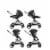 Evenflo Pivot Xpand Adjustable Infant Toddler Modular Stallion Stroller, Black Perspective: top