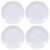 BIA Cordon Bleu Debossed Cheese Plates Set - White Perspective: top