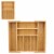 Danesco Eco-friendly Bamboo Expandable Drawer Organizer Perspective: top