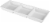 Dash of That™ 3-Section Divided Serving Tray - White Perspective: top