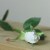 CC Home Furnishings 22.5 Artificial Long Single Stem Cream Colored Budding Rose Perspective: top