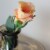 CC Home Furnishings 21 Peach Colored Budding Rose Decorative Artificial Floral Craft Pick Perspective: top