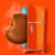 REESE'S Milk Chocolate King Size Peanut Butter Cups Candy Bar Perspective: top