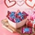 York Valentine's Dark Chocolate Covered Peppermint Patties Hearts Perspective: top