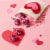 HERSHEY'S KISSES Lava Cake Dark Chocolate with a Gooey Chocolate Center Valentine Candy Bag Perspective: top
