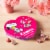 HERSHEY'S KISSES Milk Chocolate Snoopy™ and Friends Valentine Candy Gift Box Perspective: top