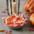 REESE'S White Creme Snack Size Peanut Butter Ghosts Halloween Candy Bag Perspective: top