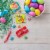 Hershey and Mondelez Egg Hunt Sweet and Sour Assortment Easter Candy Perspective: top