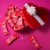 KIT KAT® Raspberry Flavored Creme Wafer Snack Size Valentine Candy Bag Perspective: top