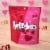 TWIZZLERS Cherry Flavored Hearts Valentine Candy Bag Perspective: top