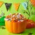 Hershey's Assorted Pumpkin Bowl Miniatures Candy Halloween Assortment Perspective: top
