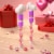 HERSHEY'S KISSES Milk Chocolate Snoopy™ and Friends Valentine Candy Plastic Cane Perspective: top