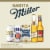 Miller High Life Light Beer, American Style Lager 4.1% ABV Cans Perspective: top