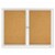 Quartet Enclosed Bulletin Board,36 x 48 2364GGS Perspective: top