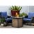 WOODLEAF 28  GAS FIRE PIT Perspective: top