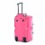 Olympia 22 Inch 8 Pocket Rolling Duffel Bag with Retractable Handle, Hot Pink Perspective: top
