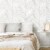 RoomMates Decor Modern Herringbone Wood Boards Look Peel & Stick Wallpaper - White Perspective: top