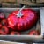Staub Cast Iron Tomato Cocotte, Dutch Oven, 3-quart, Made in France, Cherry Perspective: top