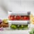 ZWILLING Fresh & Save 2-pc Glass Airtight Food Storage Container, Meal Prep Container - Small Perspective: top