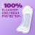 Poise Incontinence Pads for Women & Postpartum Incontinence Pads 6 Drop Ultimate Long Length Pads Perspective: top