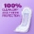 Poise Incontinence Pads for Women, 5 Drop Maximum Absorbency Perspective: top