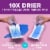 Poise Ultra Thin Incontinence Pads for Women 6 Drop Ultimate Absorbency Long Length Pads Perspective: top