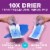 Poise Ultra Thin Incontinence Pads for Women 6 Drop Ultimate Absorbency Long Length Pads Perspective: top