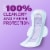 Poise Ultra Thin Incontinence Pads for Women 3 Drop Light Absorbency Regular Length Winged Pads Perspective: top
