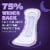 Poise Overnight Incontinence Pads for Women, 8 Drop Extra Coverage Perspective: top