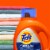 Tide® Hygienic Clean Heavy 10x Duty™ Original Scent Liquid Laundry Detergent Perspective: top