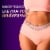 Always Discreet Boutique High-Rise Small/Medium Maximum Protection Incontinence Underwear Perspective: top