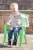 Adams Manufacturing Kid's Adirondack Chair - Summer Green Perspective: top