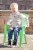 Adams Manufacturing Kid's Adirondack Chair - Summer Green Perspective: top