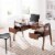 SEI Furniture Clyden 2 Drawer Writing Desk in Dark Tobacco Perspective: top