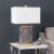 SEI Furniture Lavano Table Lamp with Shade in Black/White/Gold Perspective: top