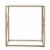 SEI Furniture Larden Mirror-Top End Table in Antiqued Mirror-Gold Perspective: top