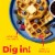 Kellogg's® Eggo® Thick and Fluffy Blueberry Frozen Waffles Perspective: top