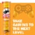 Pringles® Cheddar Cheese Potato Crisps Chips Party Stack Perspective: top