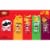 Pringles Variety Pack Potato Crisps Chips Grab and Go Snack Packs Perspective: top