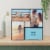Snap® 4 Opening 4x6 Front Load Collage Photo Frame - Black Perspective: top
