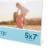 Snap® 5x7 Clear Bent Acrylic L Photo Frame Perspective: top