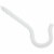 National 2-1/2 In. White Ceiling Hook (3-Pack) N274928 Perspective: top