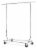Whitmor Chrome Commercial Folding Garment Rack - Silver Perspective: top