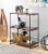 Whitmor Modern Industrial 3-Tier Shelves - Black/Brown Perspective: top