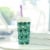 Grand Fusion Reuseable Silicone Travel Straw & Brush 3 Pack - Purple Perspective: top